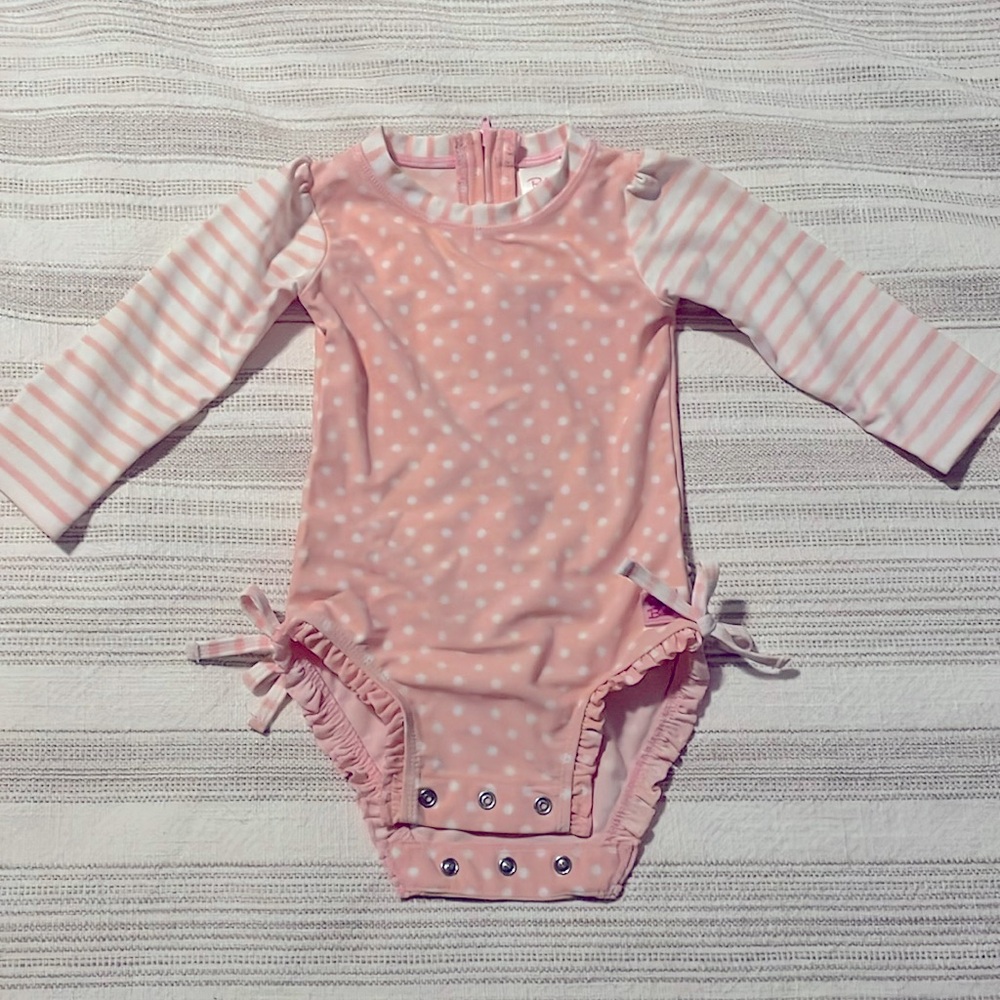 Ruffle Butts Long Sleeve One Piece Bathing Suit